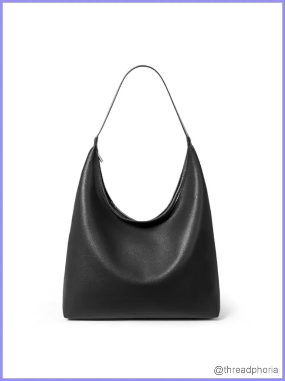 Large Hobo Bag Soft Vegan Leather Shoulder Tote with Zipper Women